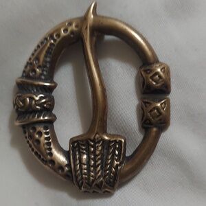 Vintage Kalevala koru Finnish Scandinavian Buckle brooch Pin Kalusmala Virusmäki